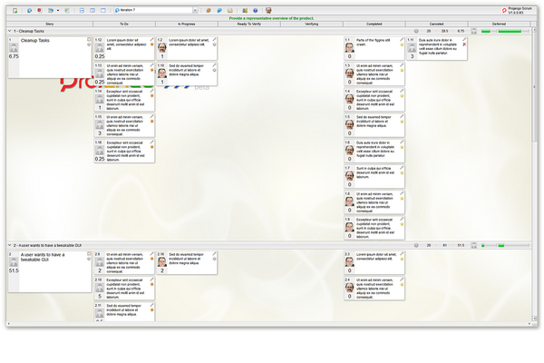 Projango - visual work management for agile teams | Scrum board | task board | Scrum tool